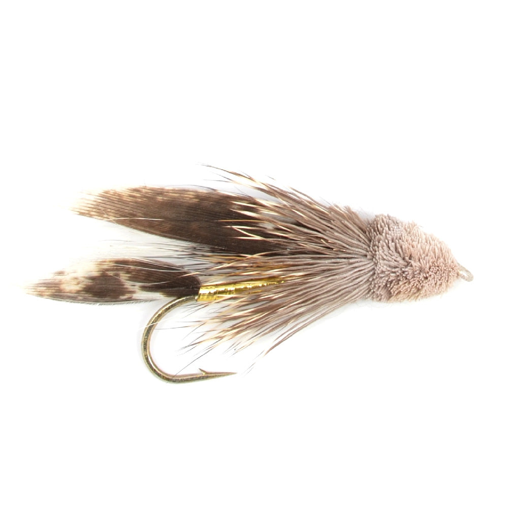 Muddler Minnow Streamer Fishing Fly - 12 Flies Hook Size 8
