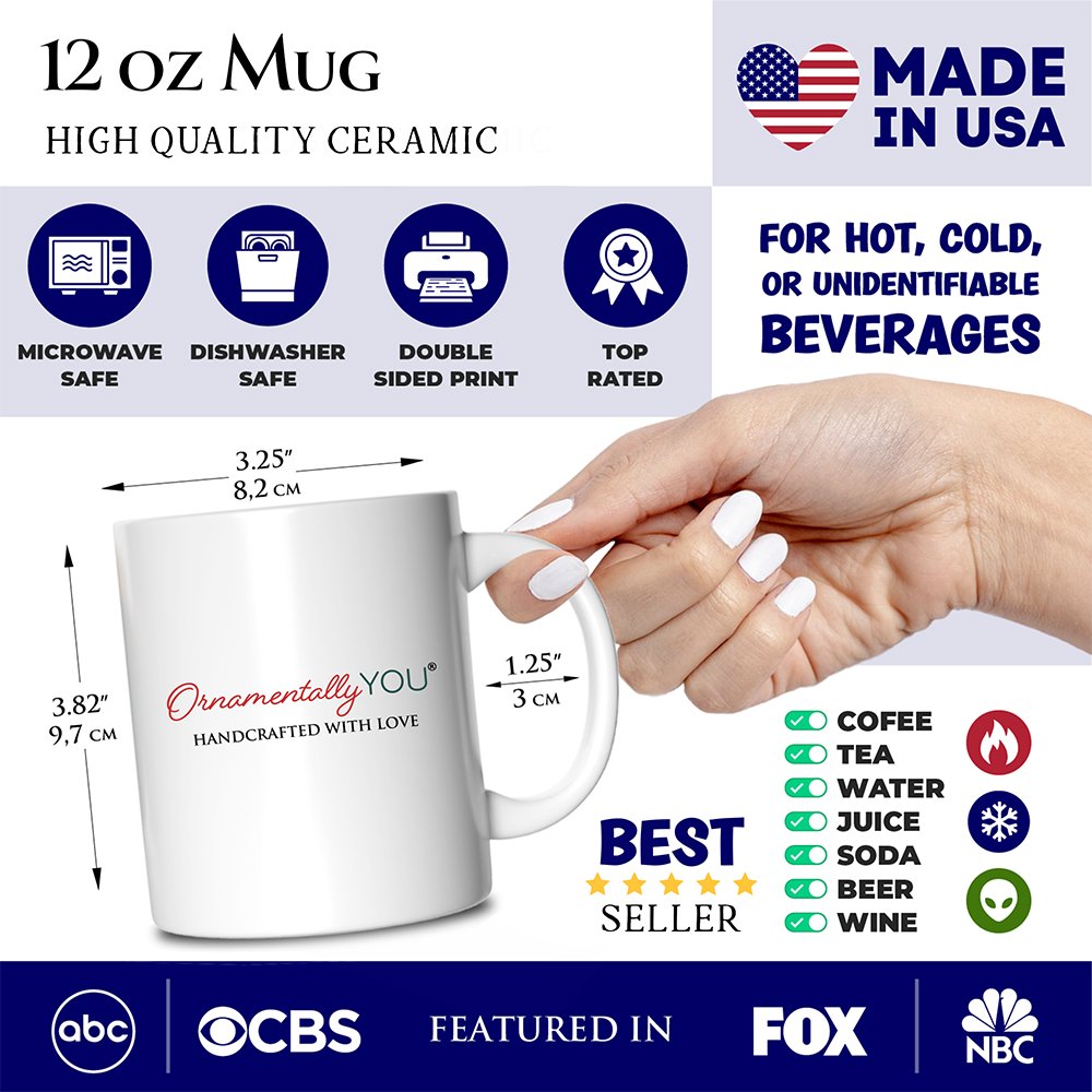 May Your Coffee Be Stronger Than your Daughter's Attitude Personalized Mug, Funny Mom Gift With Custom Name