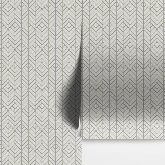 Modern Lines Wallpaper. Geometric Shape Motif Pattern. #6674
