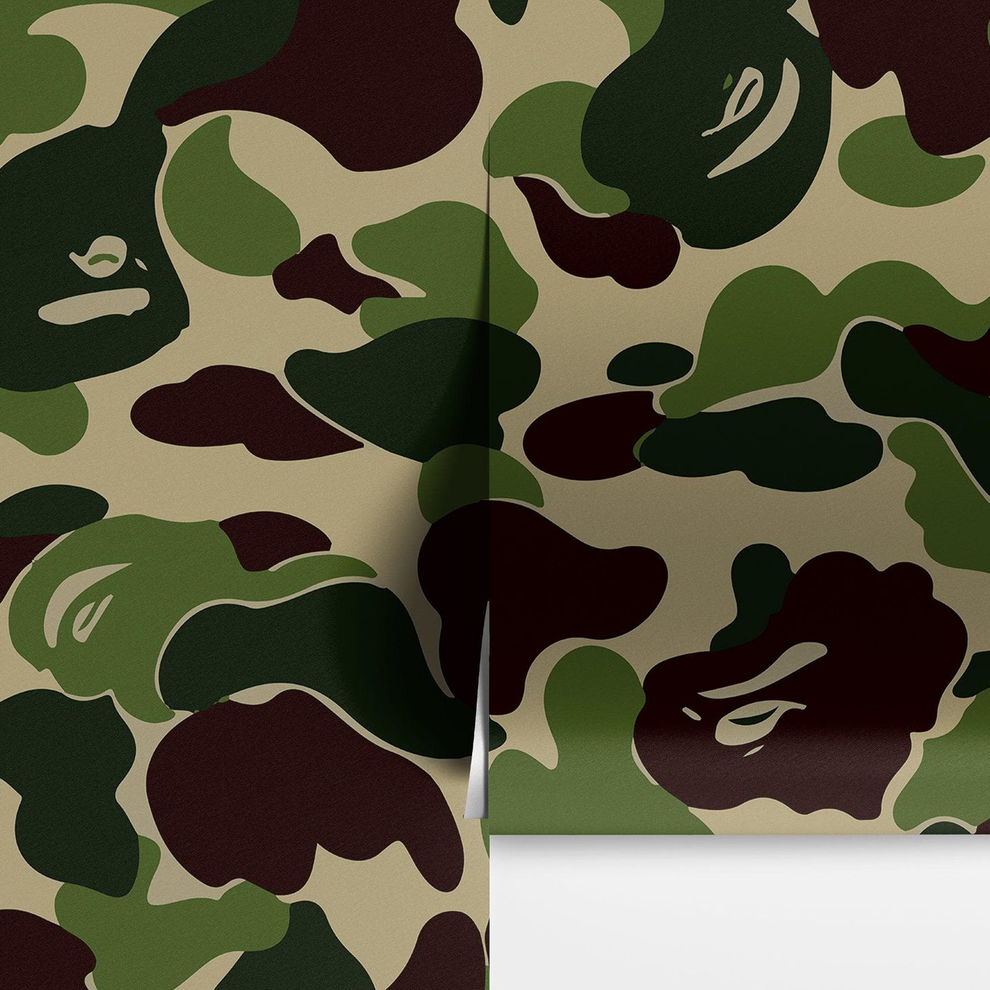 Bape Camo Wallpaper Mural. Grey Camo Streetwear Hype Beast Aesthetics. #6901