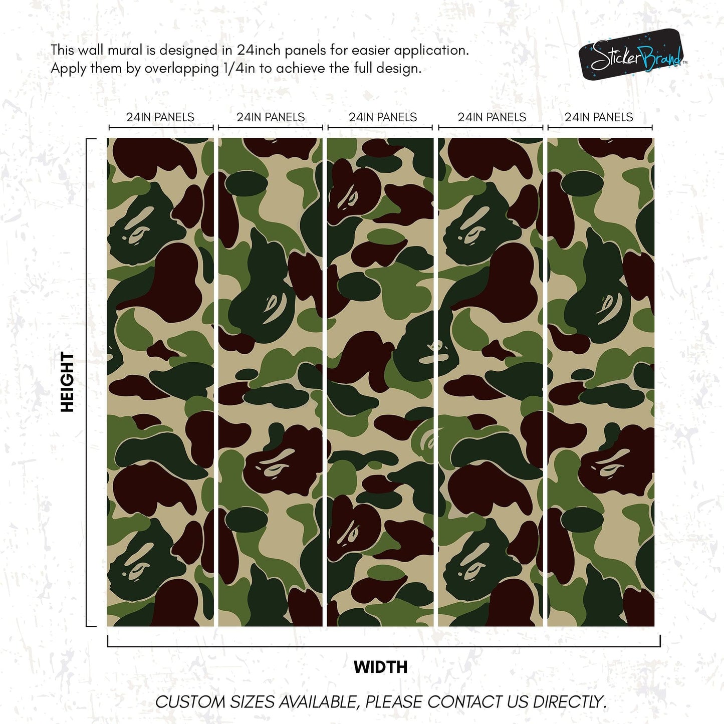 Bape Camo Wallpaper Mural. Blue Camo Streetwear Hype Beast Aesthetics. #7027