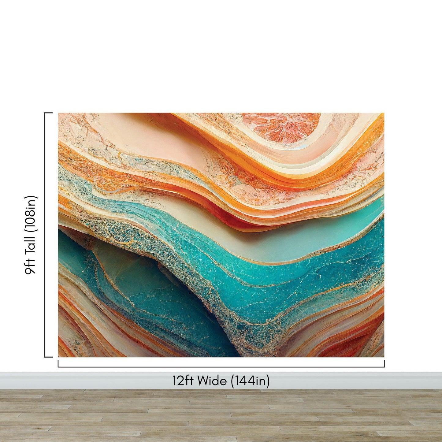 Colorful Marble Slate Wallpaper Mural. #6737
