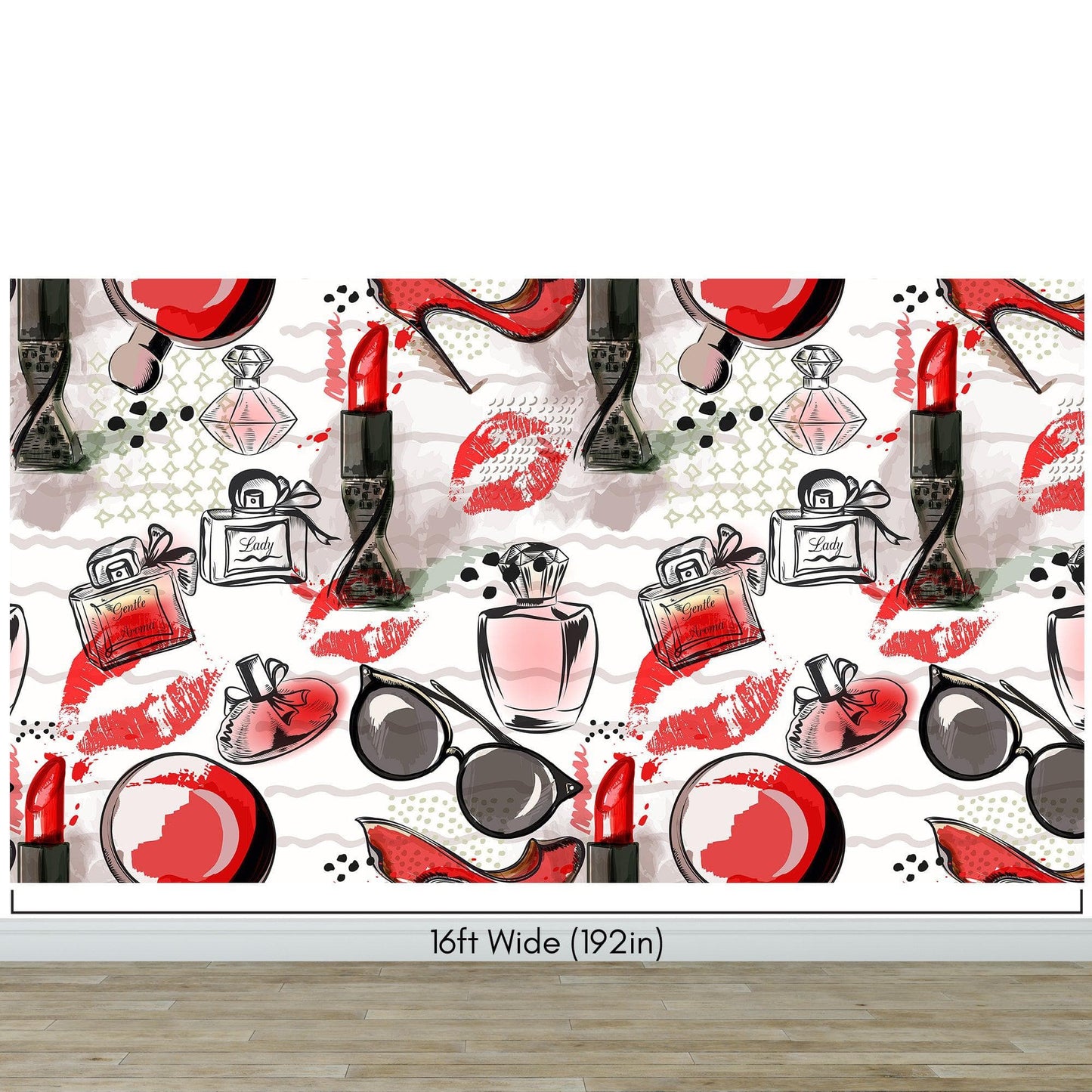 Fashion Cosmetic Make-up Peel and Stick Wallpaper | Removable Wall Mural #6214