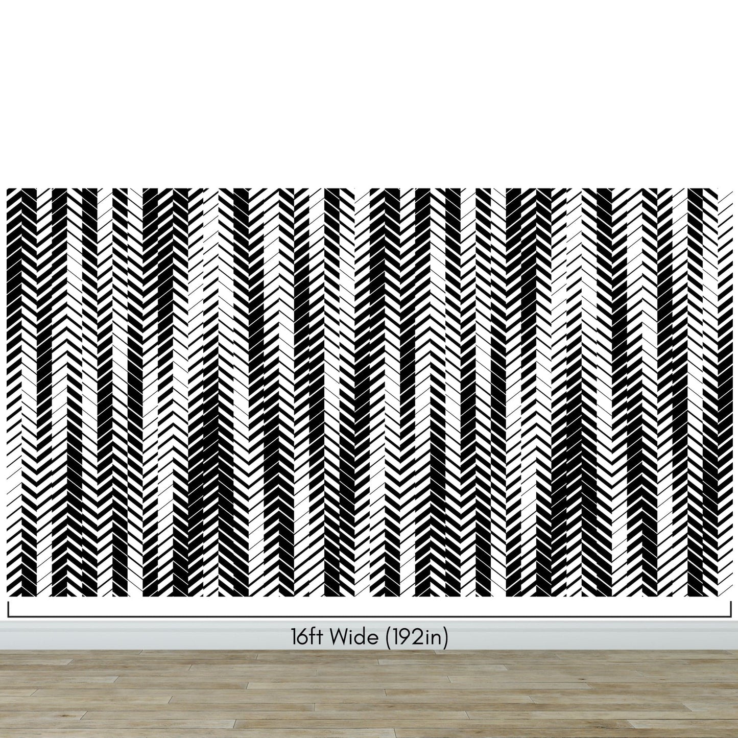 Black and White Minimal Retro Stripes Pattern Wallpaper. #7033
