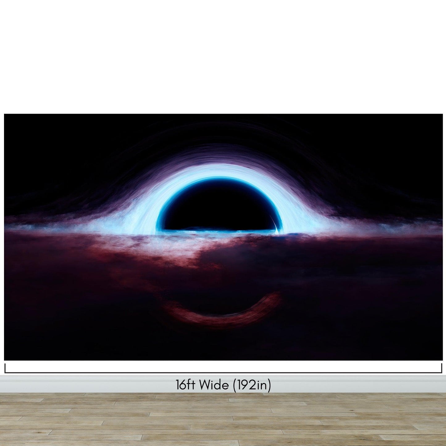 Black Hole Wall Mural – Interstellar Space Sci-Fi Wallpaper. #6919