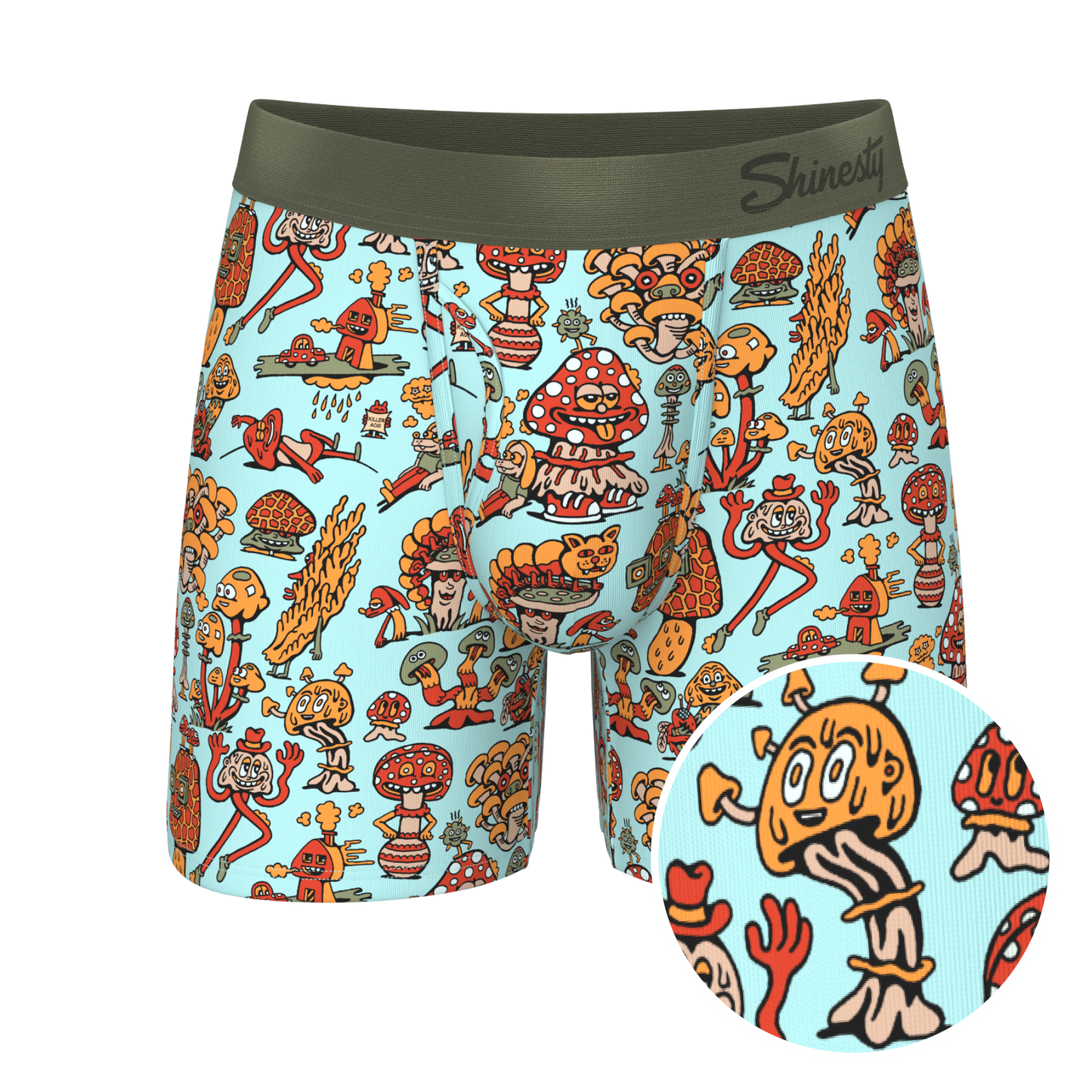 The Mushroom Friends | Shinesty x Killer Acid Ball Hammock® Pouch Underwear With Fly