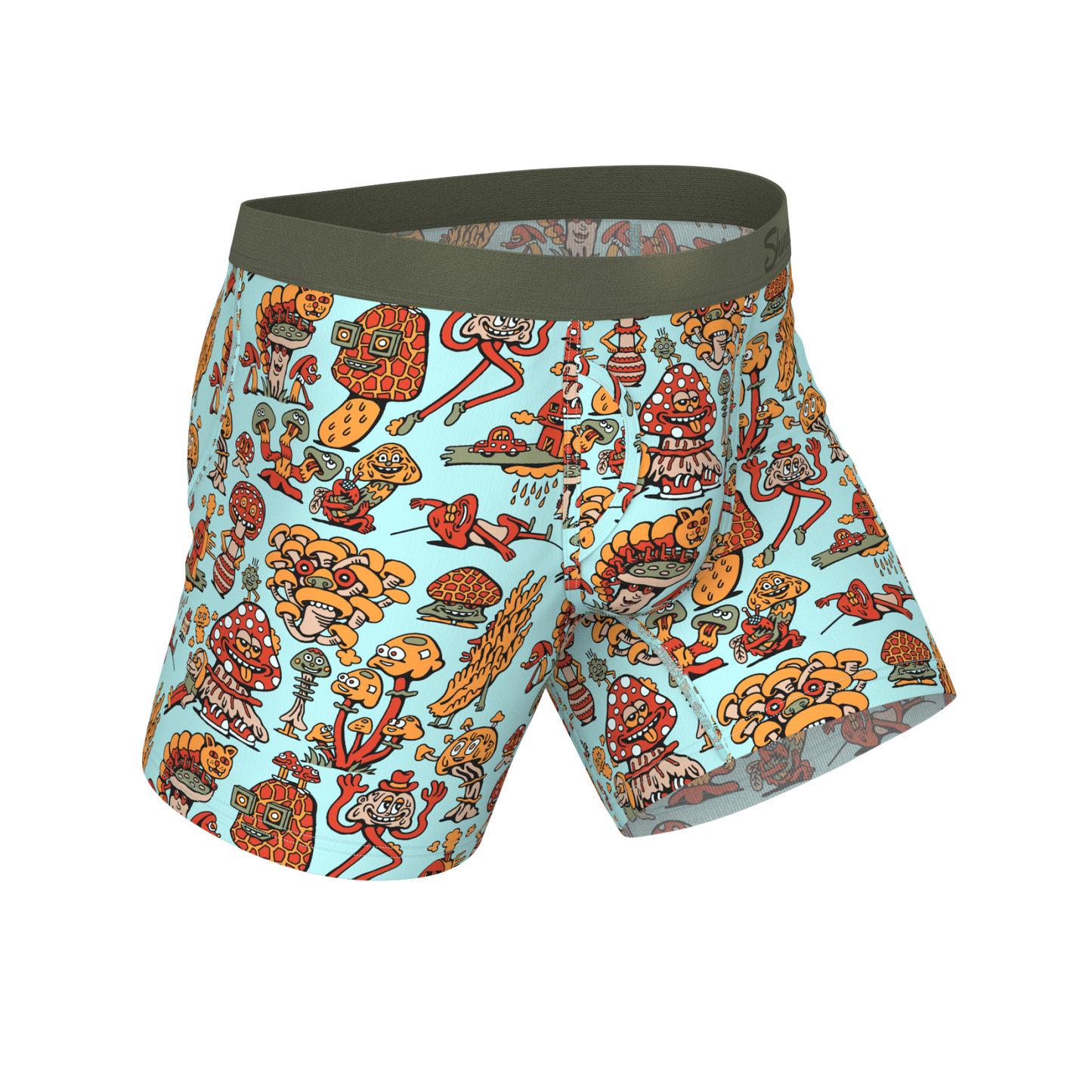 The Mushroom Friends | Shinesty x Killer Acid Ball Hammock® Pouch Underwear With Fly