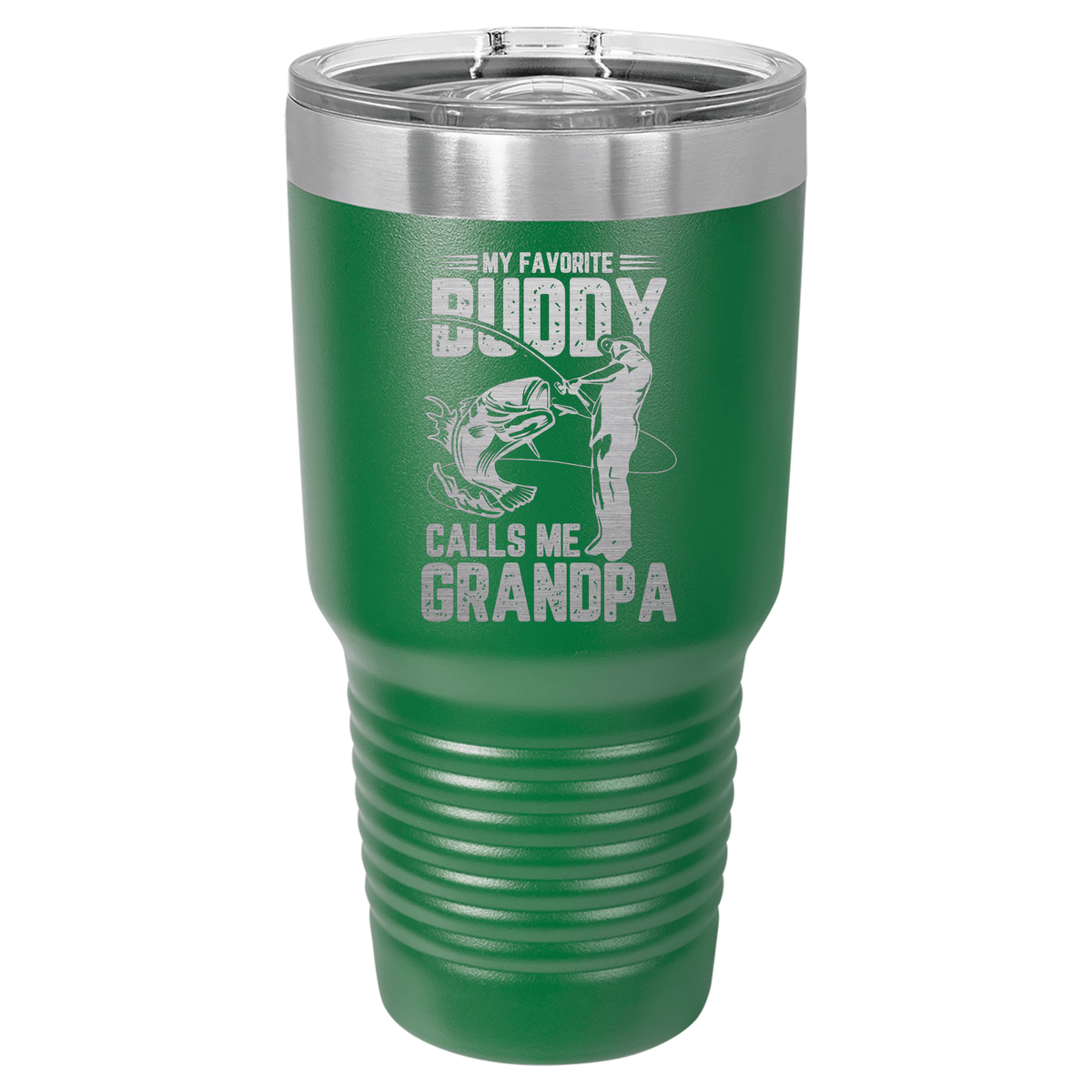 My Favorite Buddy Calls Me Grandpa | ENGRAVED Polar Camel Tumbler
