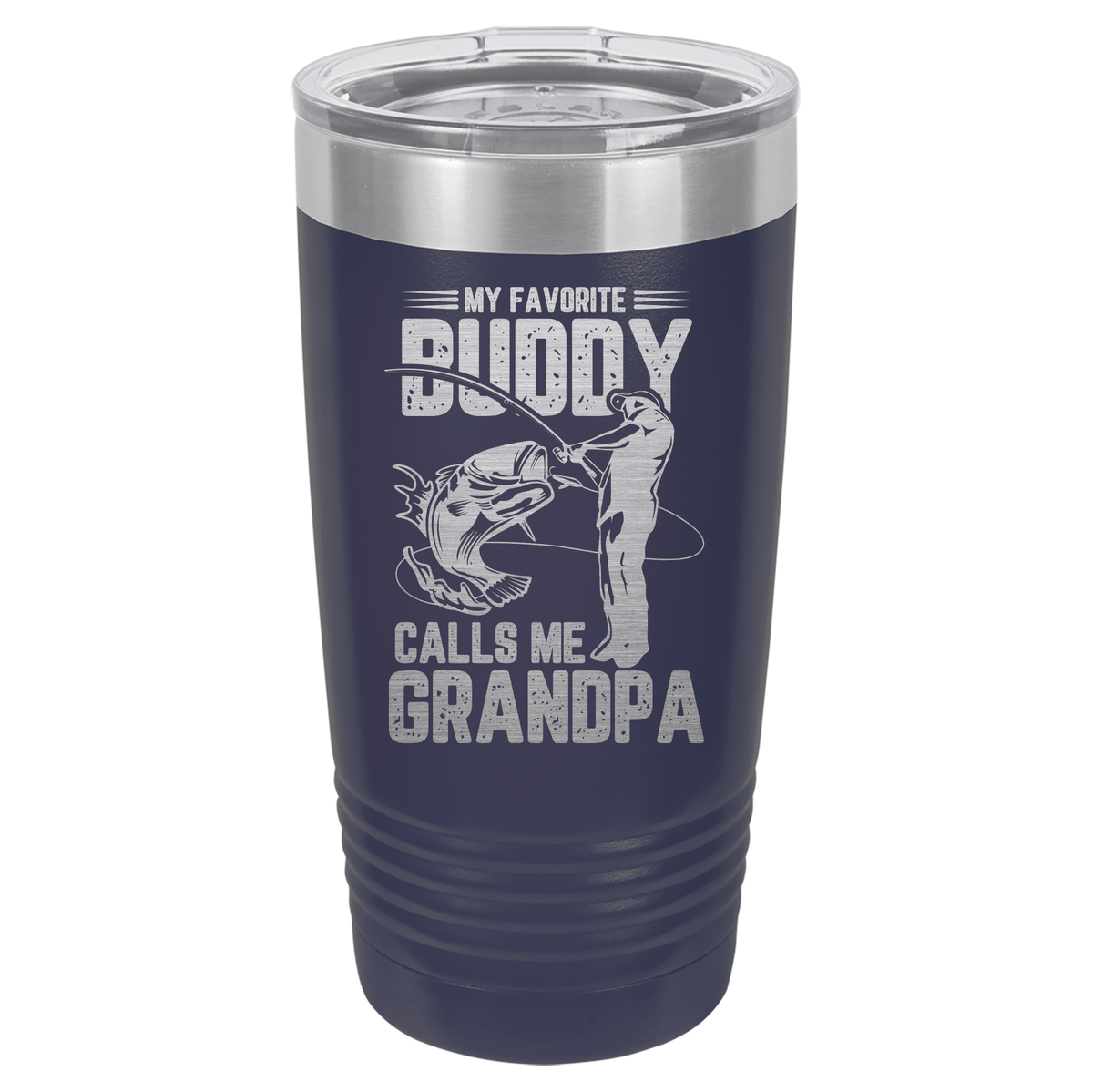 My Favorite Buddy Calls Me Grandpa | ENGRAVED Polar Camel Tumbler