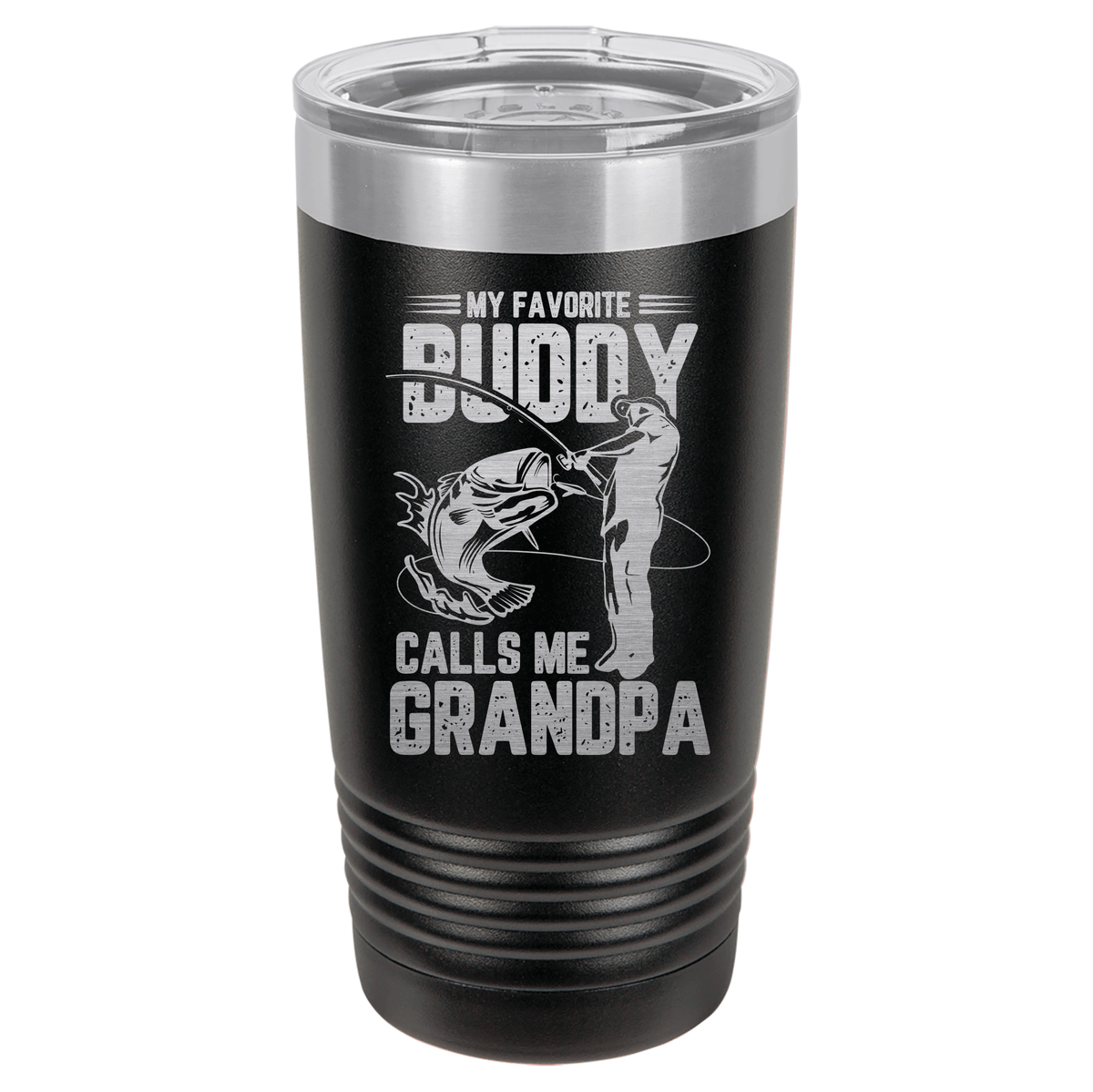 My Favorite Buddy Calls Me Grandpa | ENGRAVED Polar Camel Tumbler