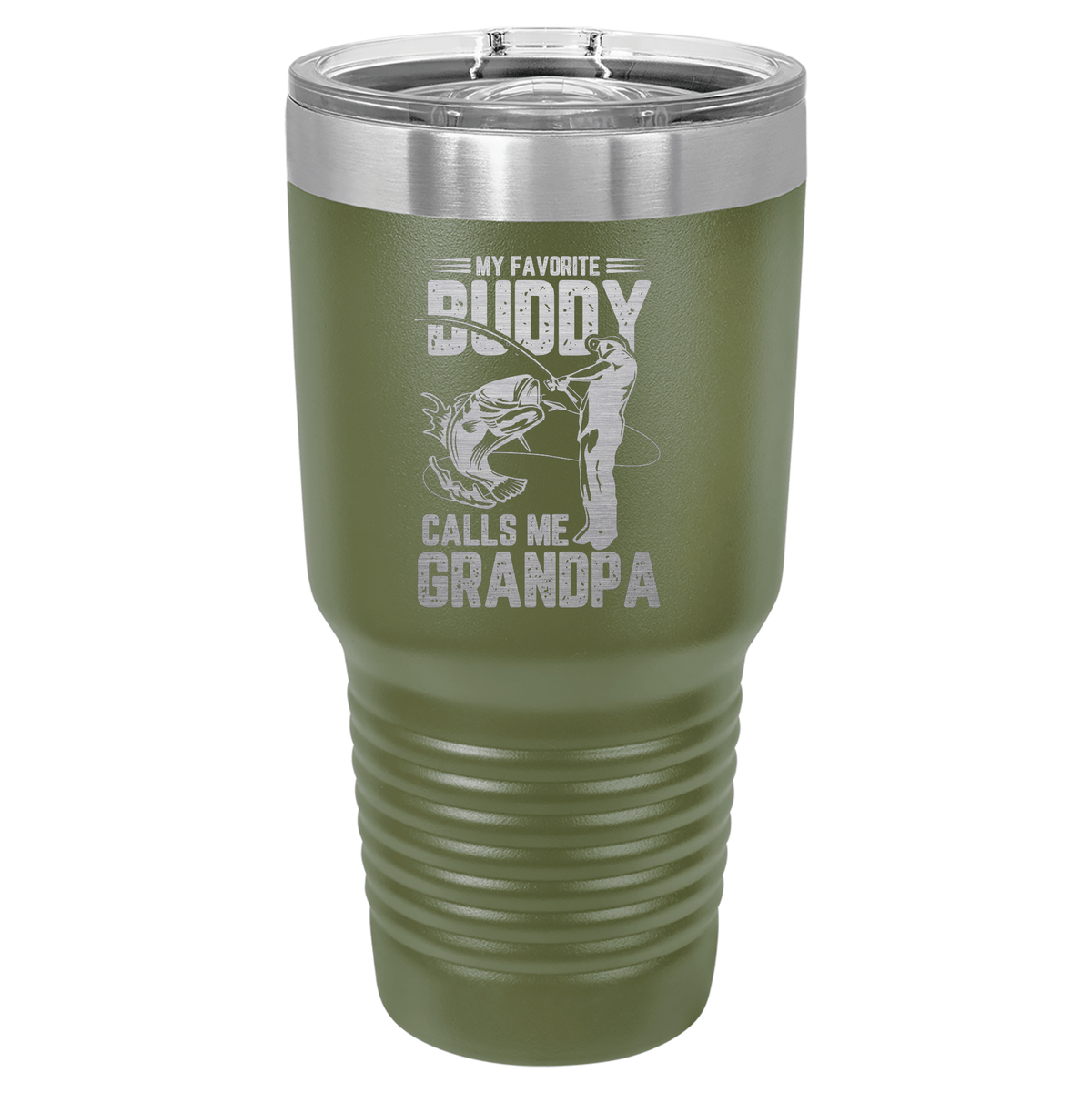 My Favorite Buddy Calls Me Grandpa | ENGRAVED Polar Camel Tumbler