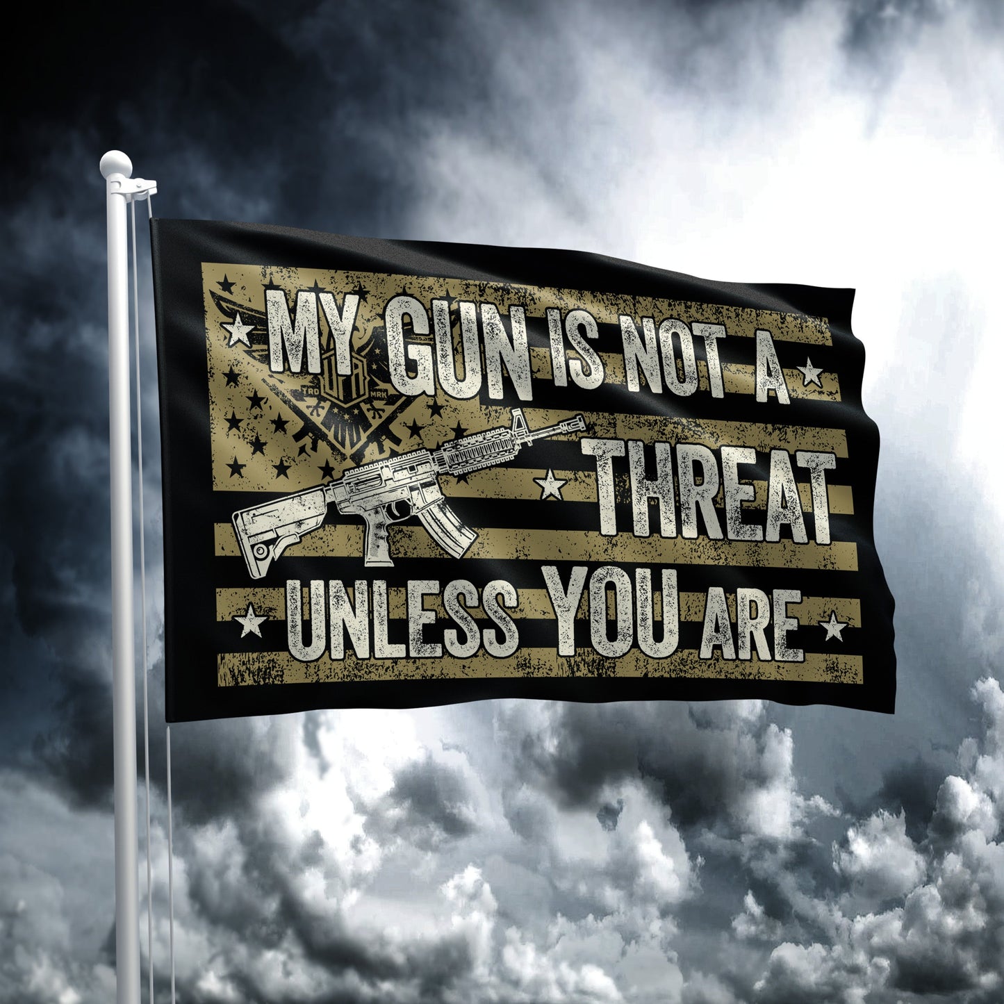 My Gun is Not a Threat - Flag