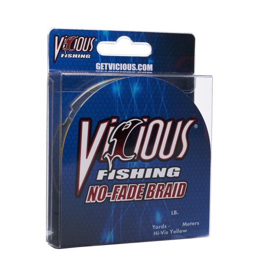 Vicious No-Fade Yellow Braid - 10 Lb Test