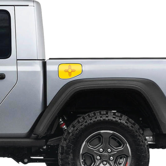 New Mexico State Flag Gas Cap Decal for JT or Gladiator
