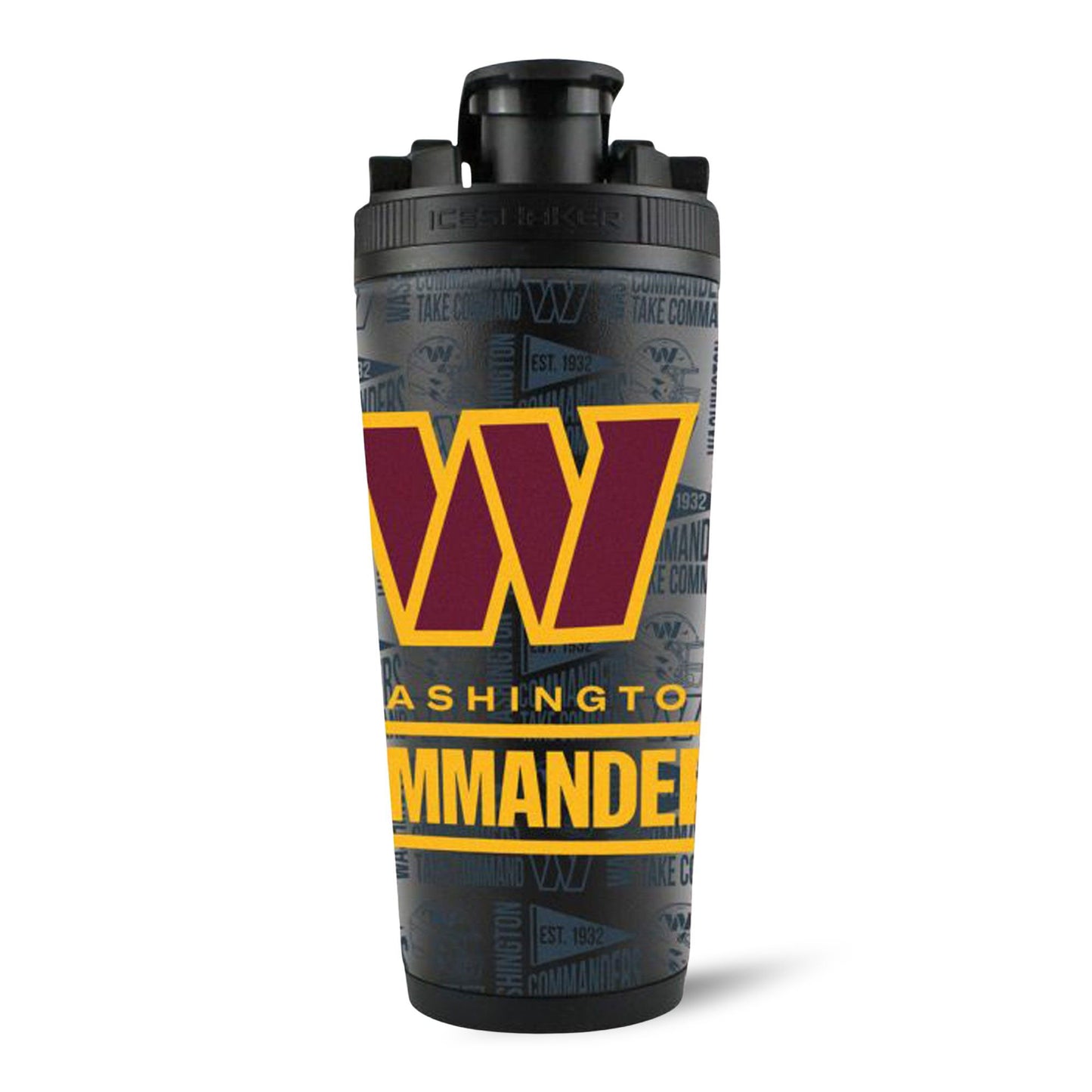 Officially Licensed Washington Commanders 26oz Ice Shaker