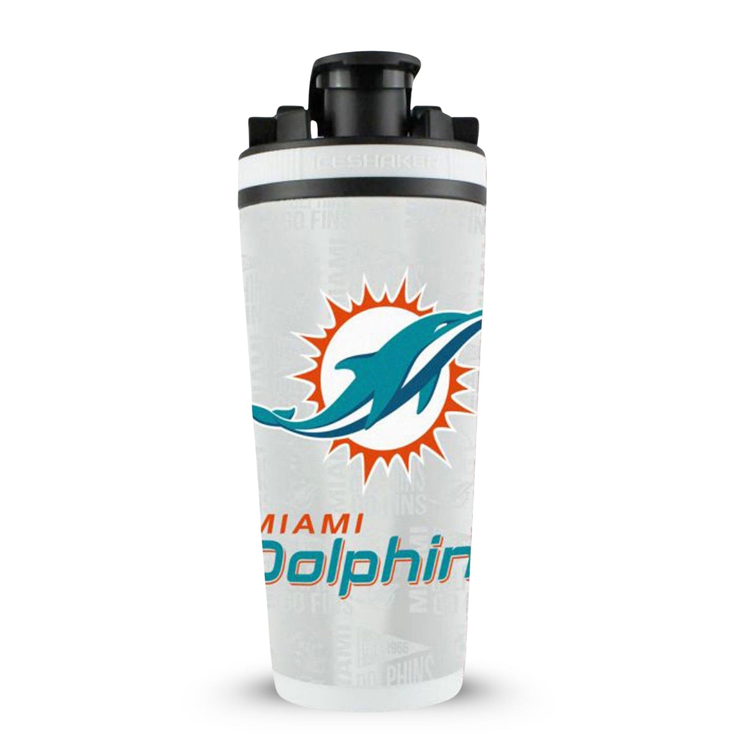 Officially Licensed Miami Dolphins 26oz Ice Shaker