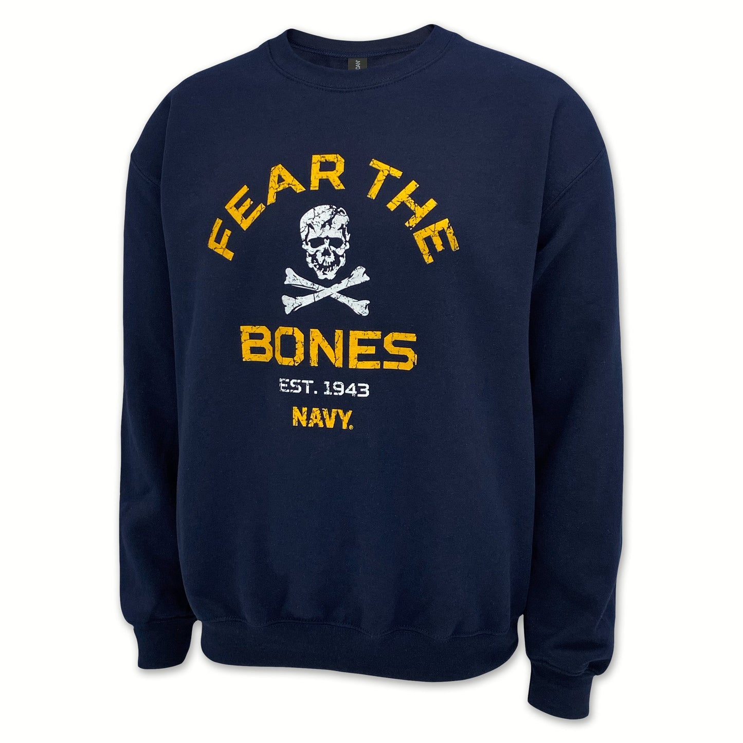 Navy Fear The Bones Crewneck (Navy)