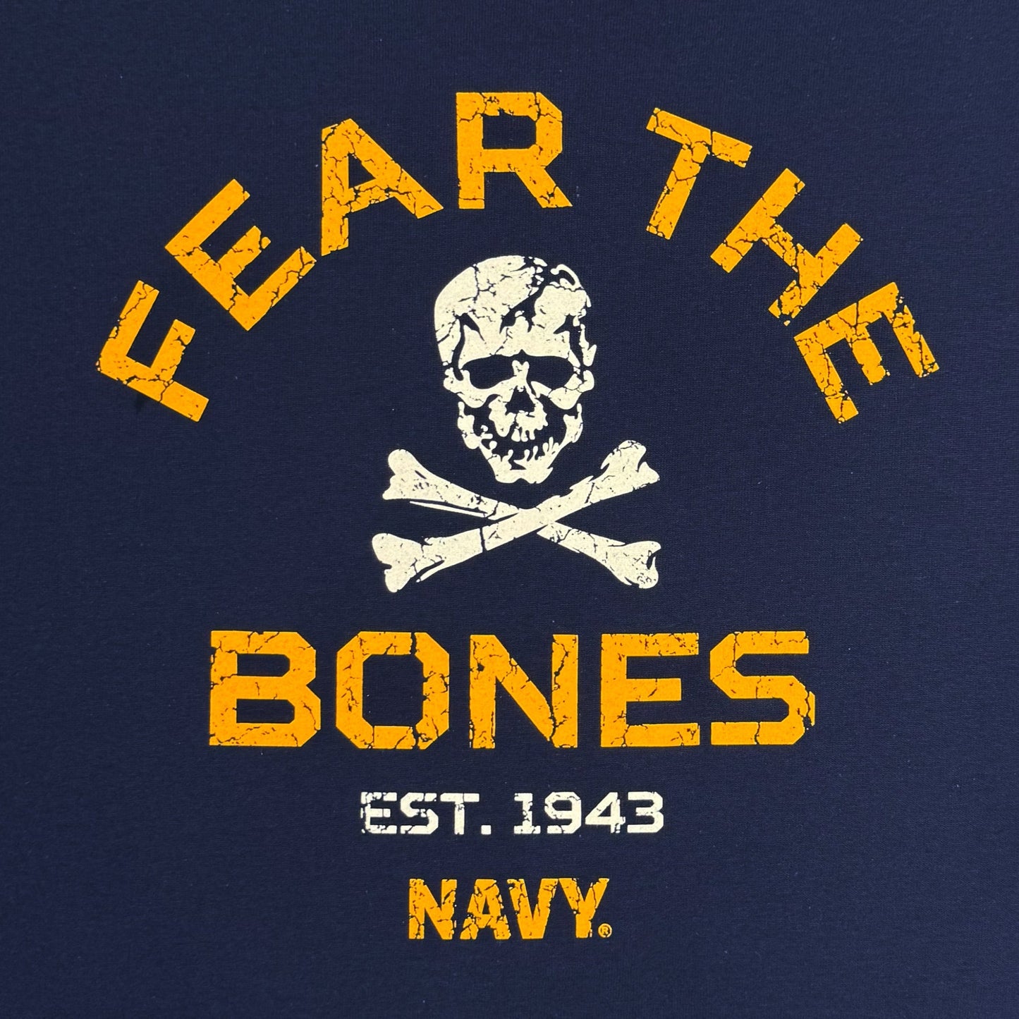 Navy Fear The Bones T-Shirt (Navy)