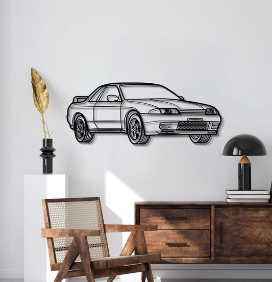 GT-R R32 Perspective Metal Car Wall Art - MT0456