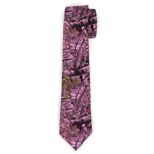 Buckle-Down Necktie - Hunting Camo Pinks