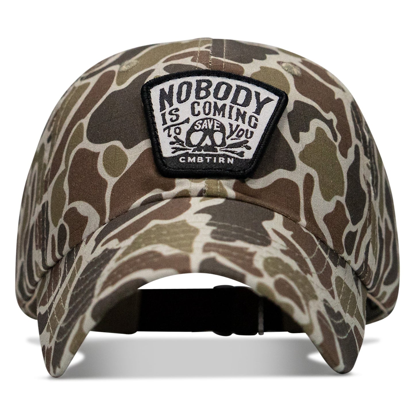 Nobody Is Coming To Save You Skull Patch Ripstop Snapback