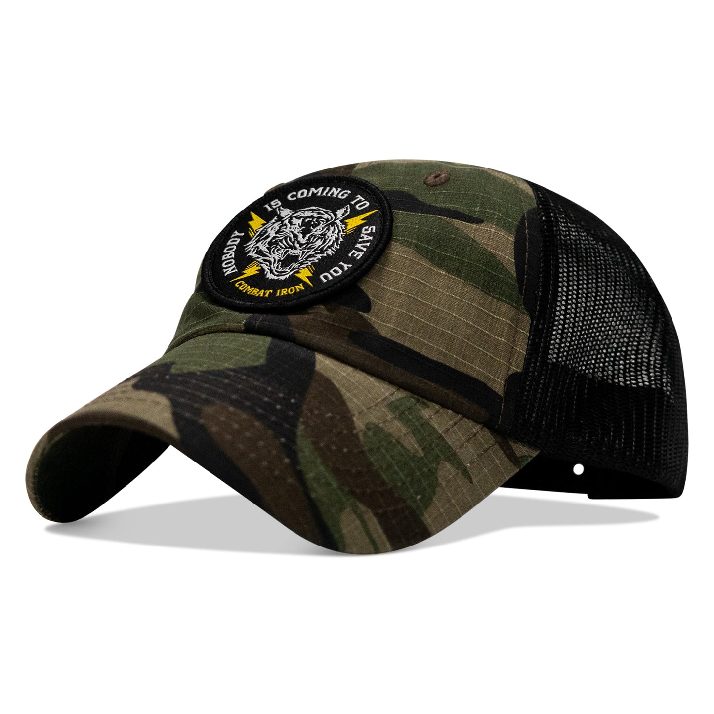 Nobody is Coming To Save You Patch Tactical Ripstop Mesh Snapback Hat