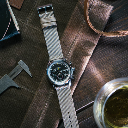 Khaki Tan Two Piece NATO® style Watch Band