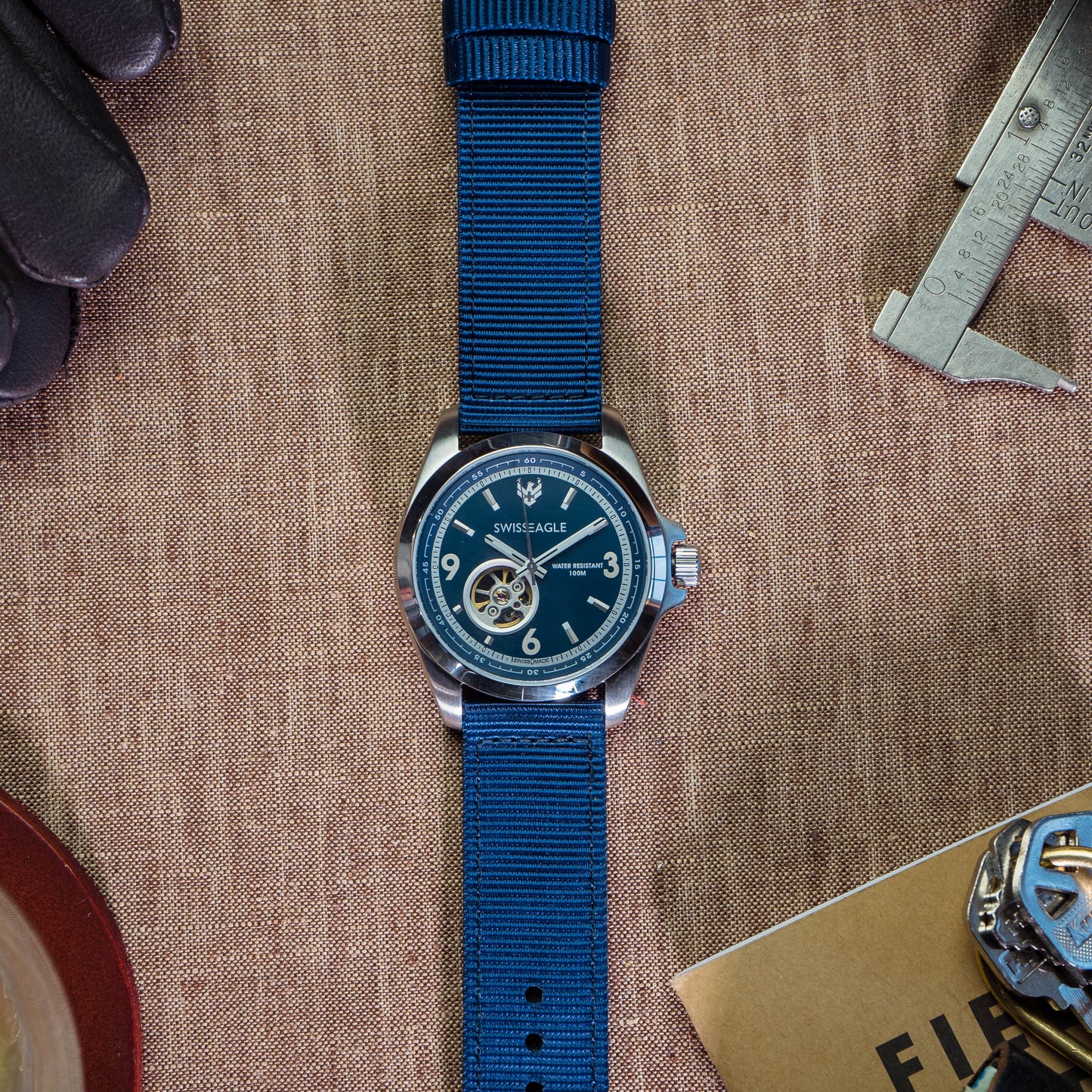 Navy Blue Two Piece NATO® style Watch Band
