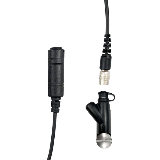 Tactical Radio Connector Cable & Push To Talk Adapter for Headset: NATO/Military Wiring, Gentex, Ops-Core, OTTO, Select Peltor Models, Helicopter - Harris: XL-150/P, XG-100/P, XL-185/P/Pi, XL-200/P/Pi, XL-400