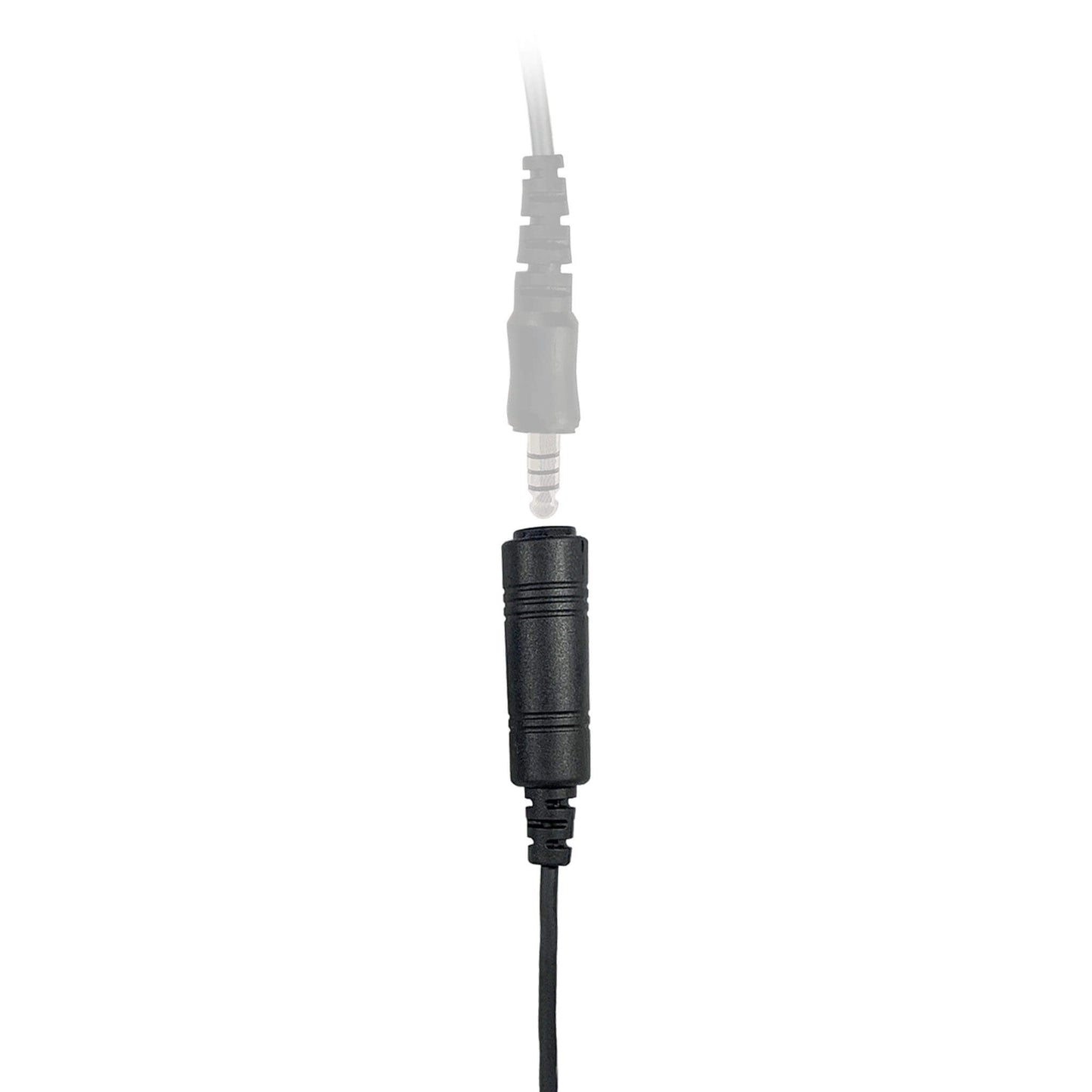 Radio Connector Cable for Tactical Headset: Amplified NATO/Military Wiring, OTTO, Helicopter - All Kenwood TK & NEXEDGE (NX) 2-Pin, Baofeng, BTECH, Rugged Radios, Diga-Talk, TYT, AnyTone, Alinco, Relm/BK Radio, Quansheng, Wouxon, Retevis