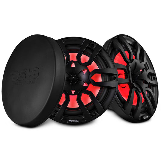 NXL 10" 2-Way Coaxial Marine Speaker with LED RGB Lights | 200W RMS 4-Ohm