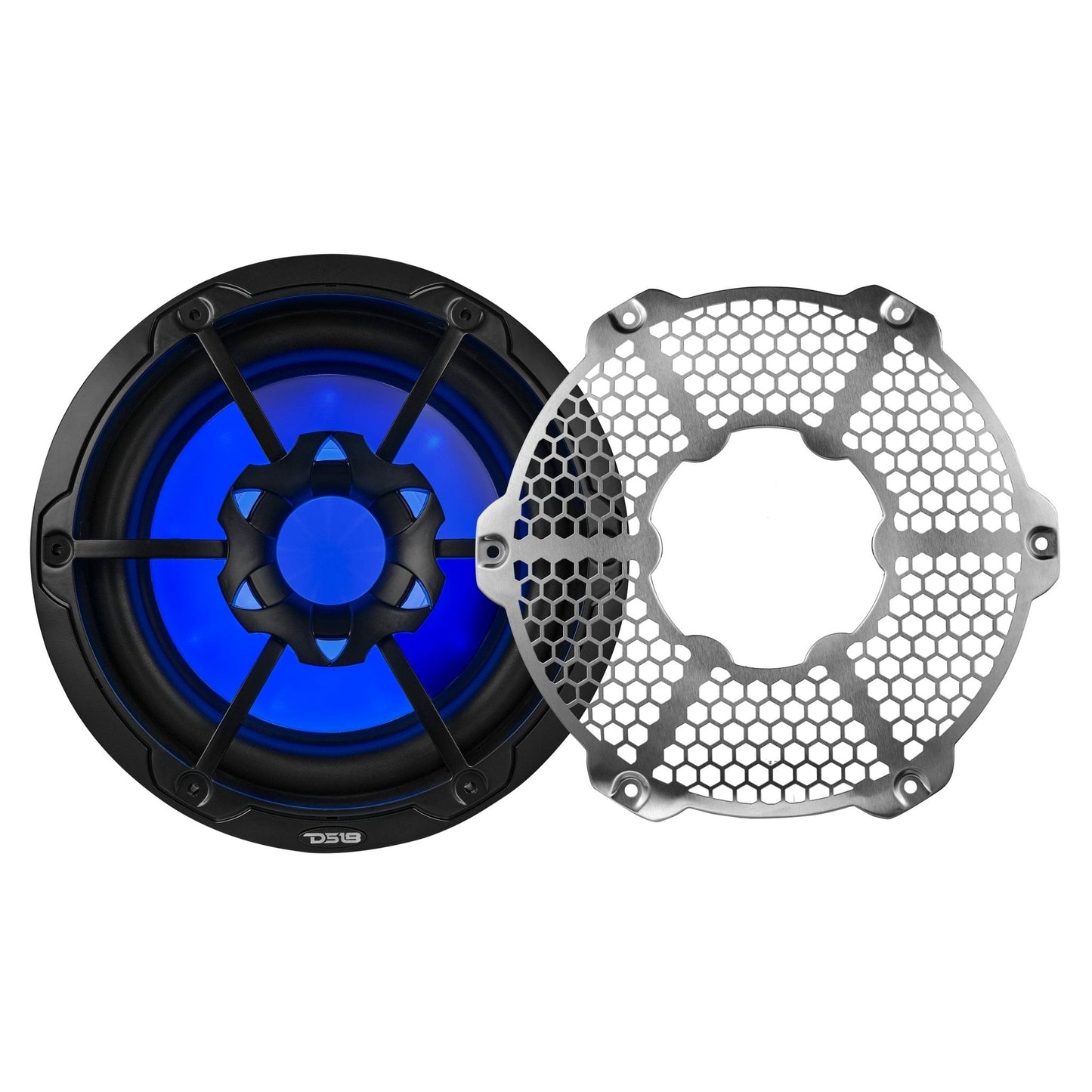 NXL 10" Marine Subwoofer with RGB LED Lights 300 Watts Rms SVC 4-Ohm - Black