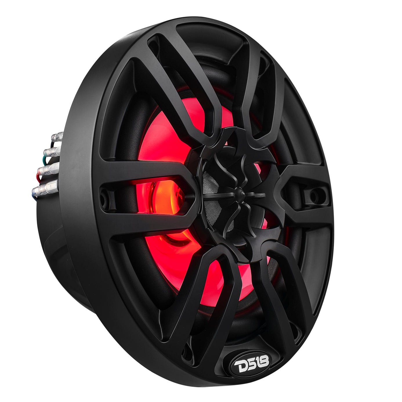 NXL 6.5" 2-Way Coaxial Marine Speaker with LED RGB Lights | 100W RMS 4-Ohm