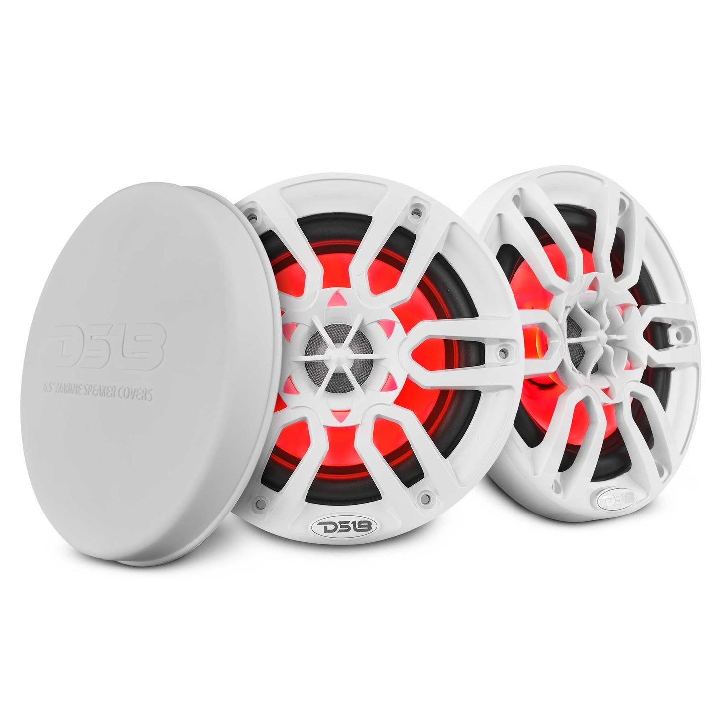 NXL 6.5" 2-Way Coaxial Marine Speaker with LED RGB Lights | 100W RMS 4-Ohm