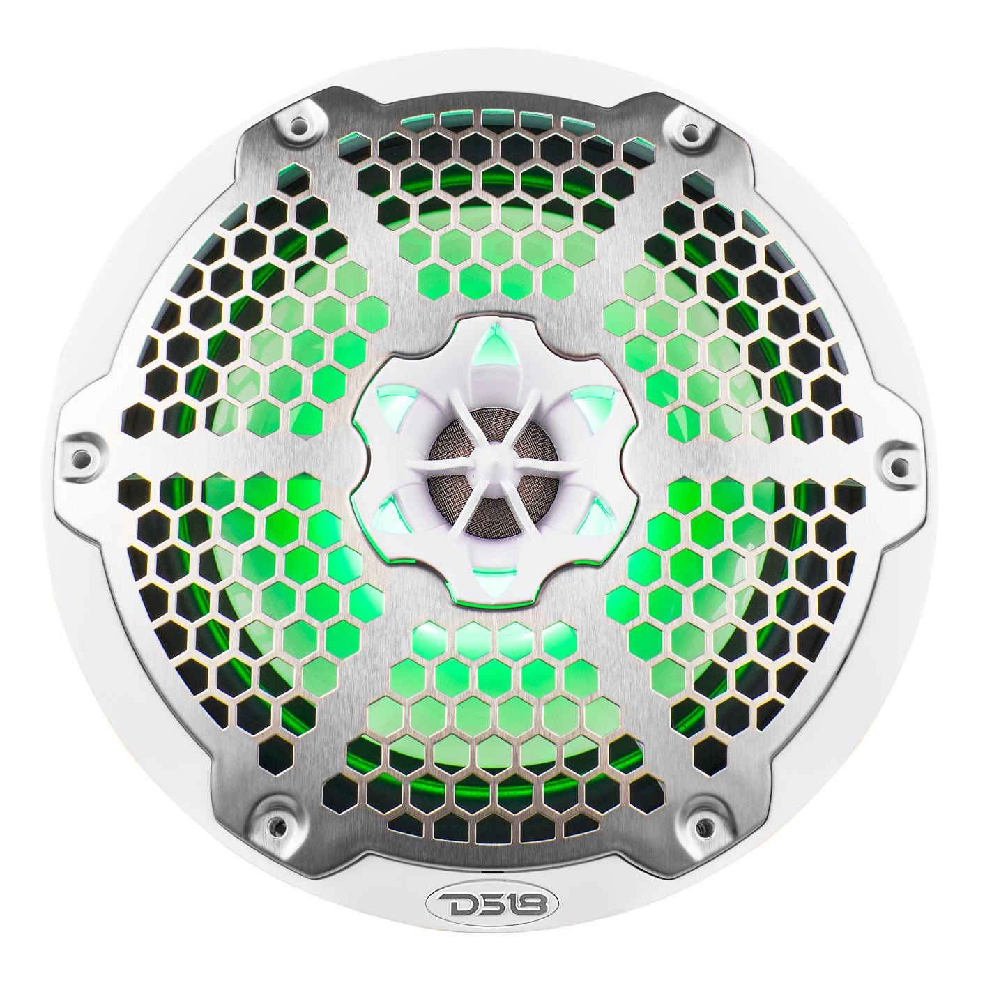 NXL 8" 2-Way Coaxial Marine Speaker With LED RGB Lights 125 Watts Rms 4-Ohm