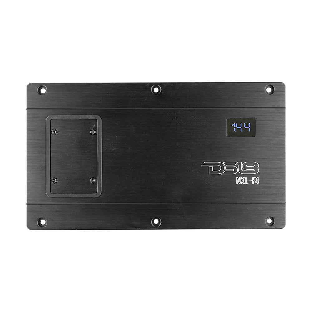 NXL 4-Channel Full-Range Class D IP67 Marine and Powersports Flush Mount Amplifier 4 x 100 Watts Rms @ 4-Ohm