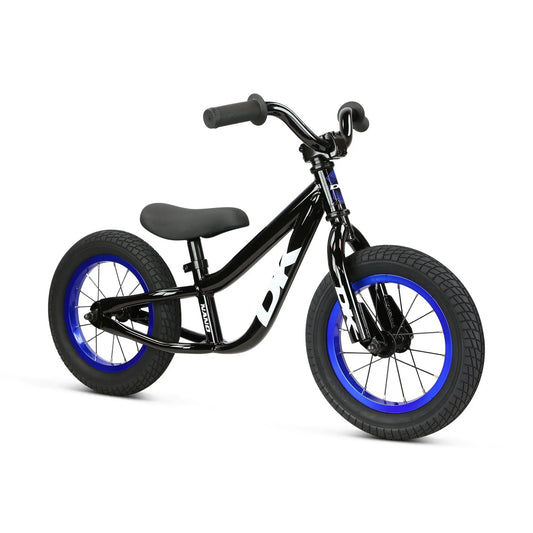DK Nano 12″ Balance Bike - Black/Blue Rim
