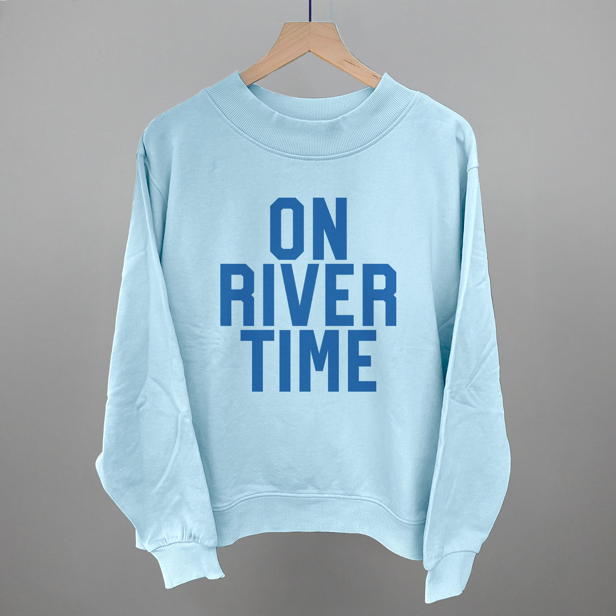 On River Time Block Letters