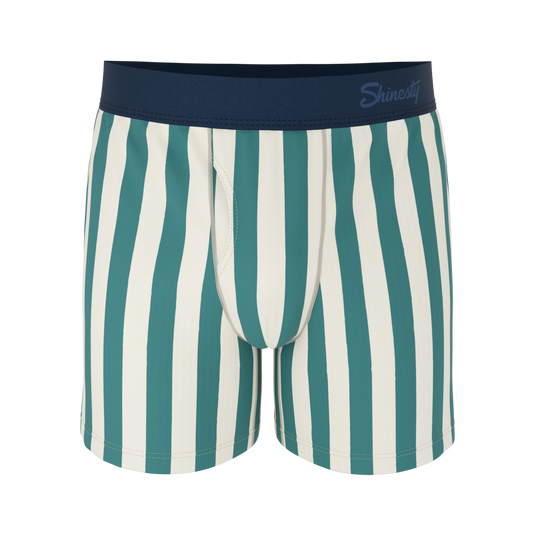 The Nantucket | Green Dock Stripe Boxers