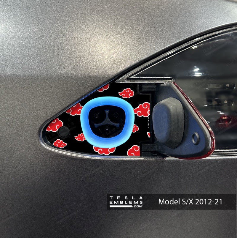 Naruto Akatsuki Tesla Charge Port Wrap | Model X