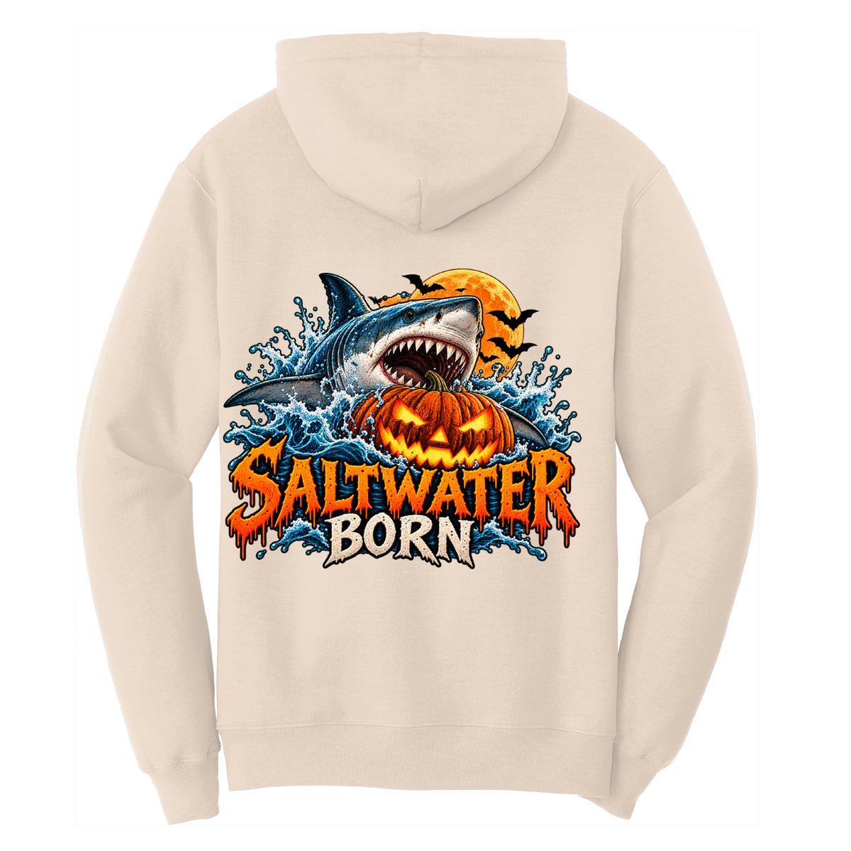 Halloween Jaws Men's Cotton Hoodie