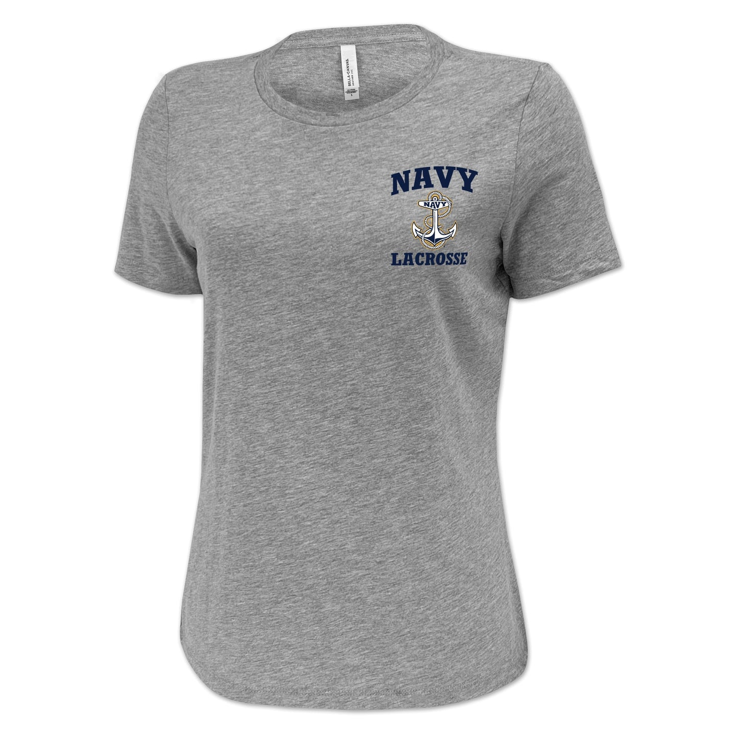 Navy Anchor Lacrosse Ladies T-Shirt