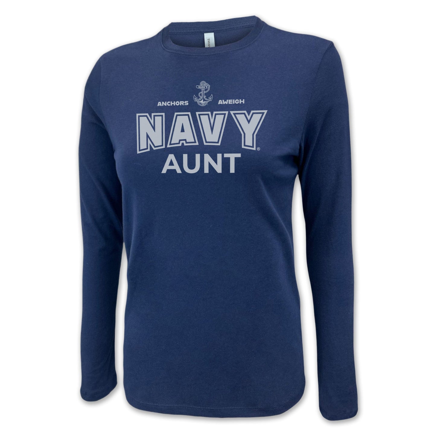 Navy Aunt Women's Long Sleeve T-Shirt (Navy)
