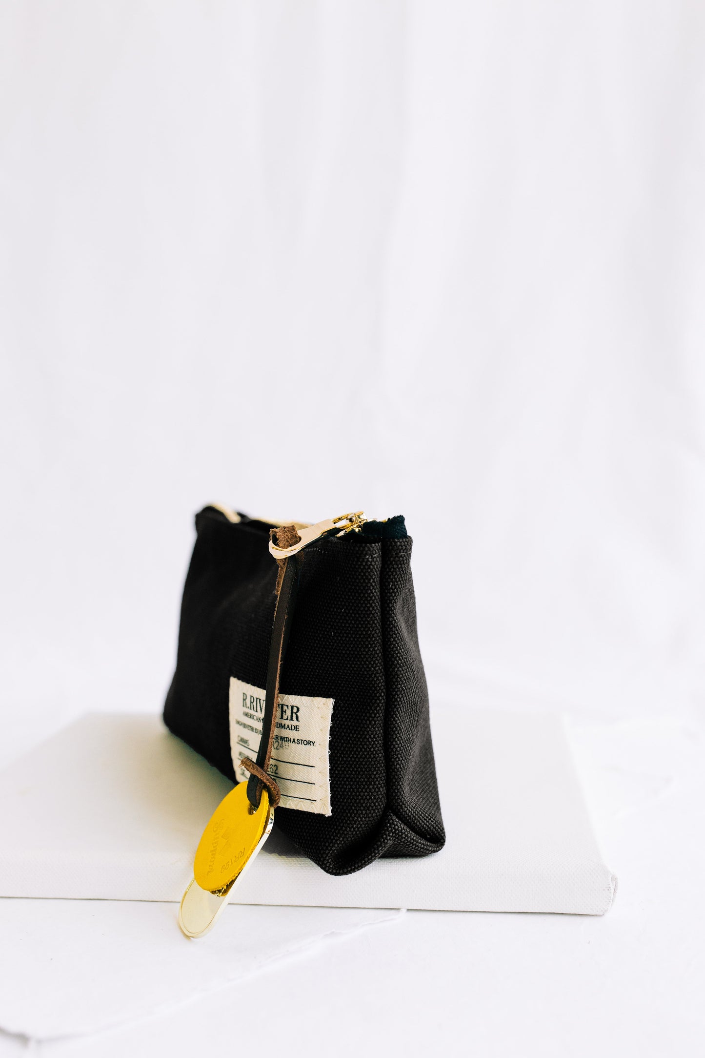 USGA Lucy | Signature Black Canvas Zipper Pouch