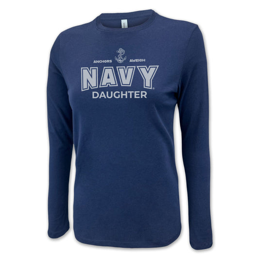 Navy Daughter Women's Long Sleeve T-Shirt (Navy)