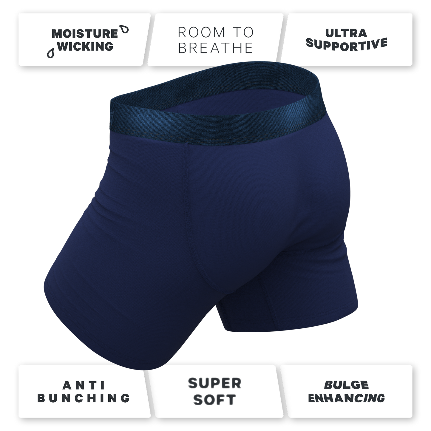 The Navy Jones | Tonal Navy Ball Hammock® Pouch Underwear