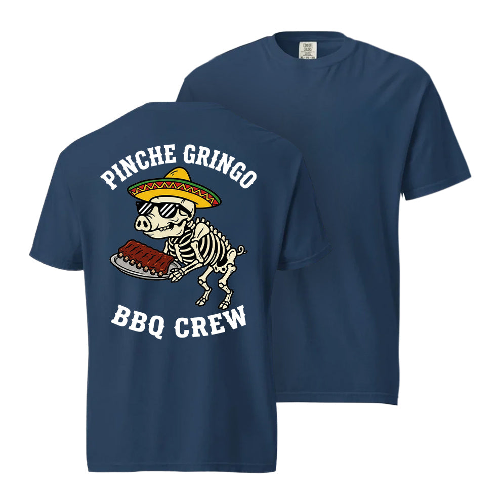 Pinche Gringo BBQ Crew Rib Platter Shirt