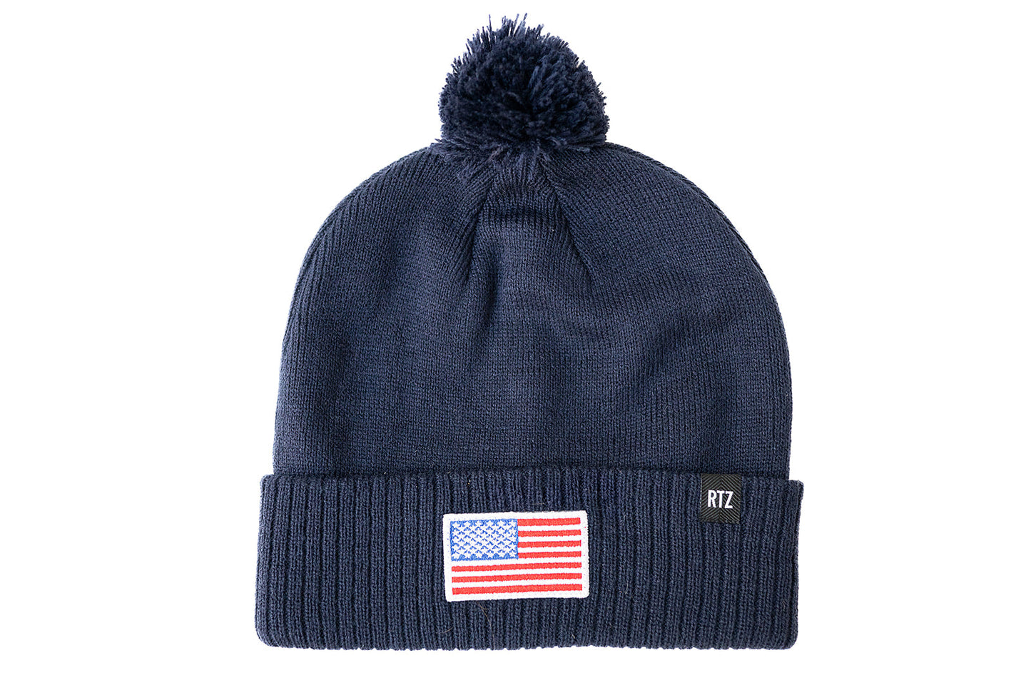Flag Patch Pom Pom Hat