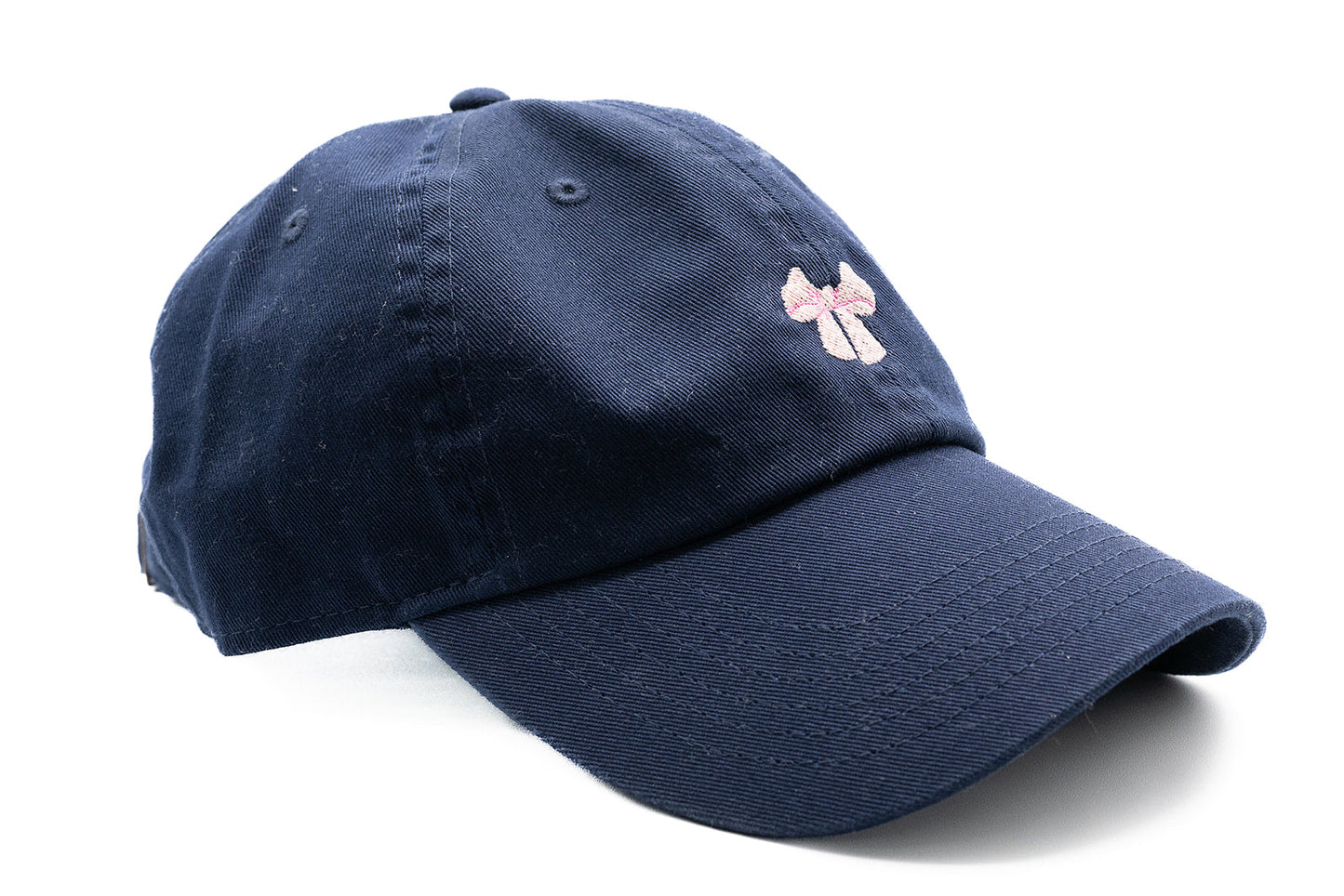 Tiny Pink Bow Baseball Hat