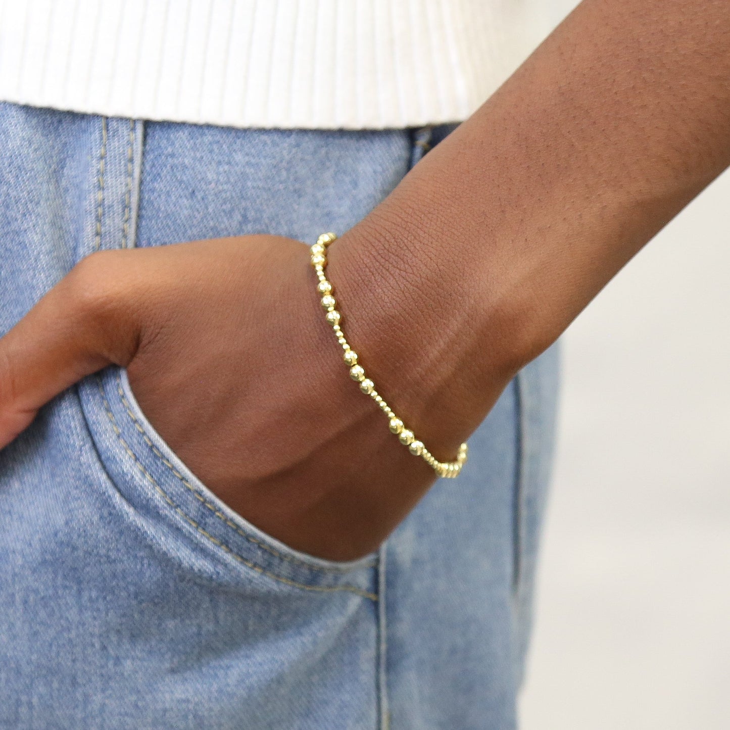 NEOLA- 18k Gold Plated Accent Bracelet